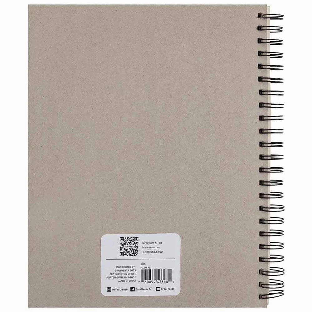 Brea Reese Spiral-Bound Sketch Pad, 80 Sheets 9x12 Inch, 60 lb Acid-Free Paper