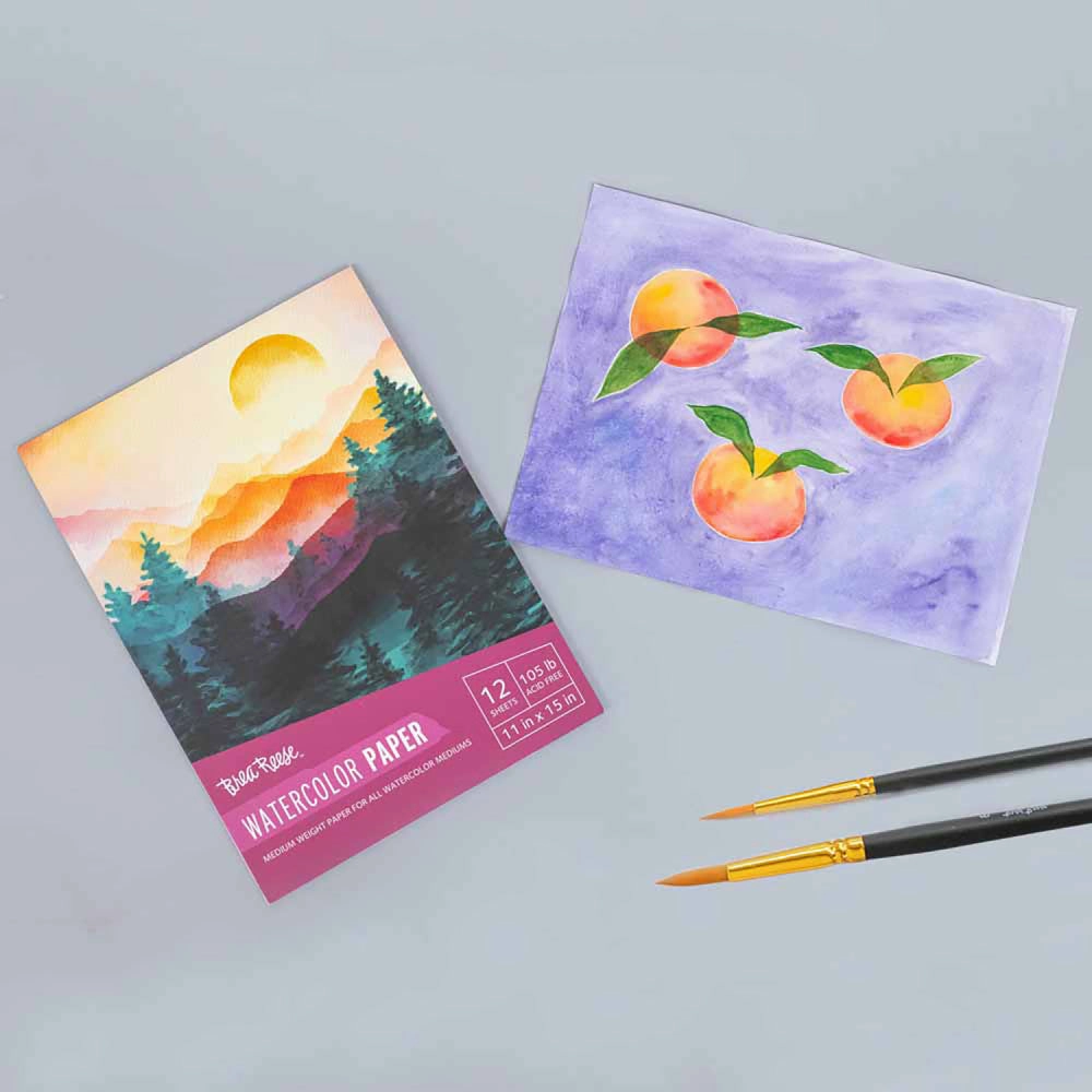 Brea Reese Watercolor Paper Pad, 50 Sheets, 11x15 Inches, 105lb, Acid-Free