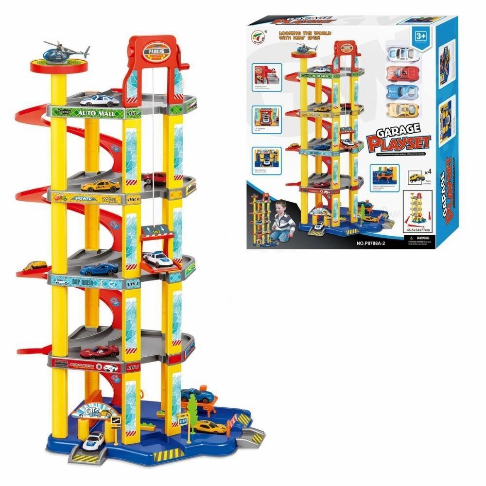 Bright Kids Ultimate Multi-level Garage Parking Lot Car Track Toy