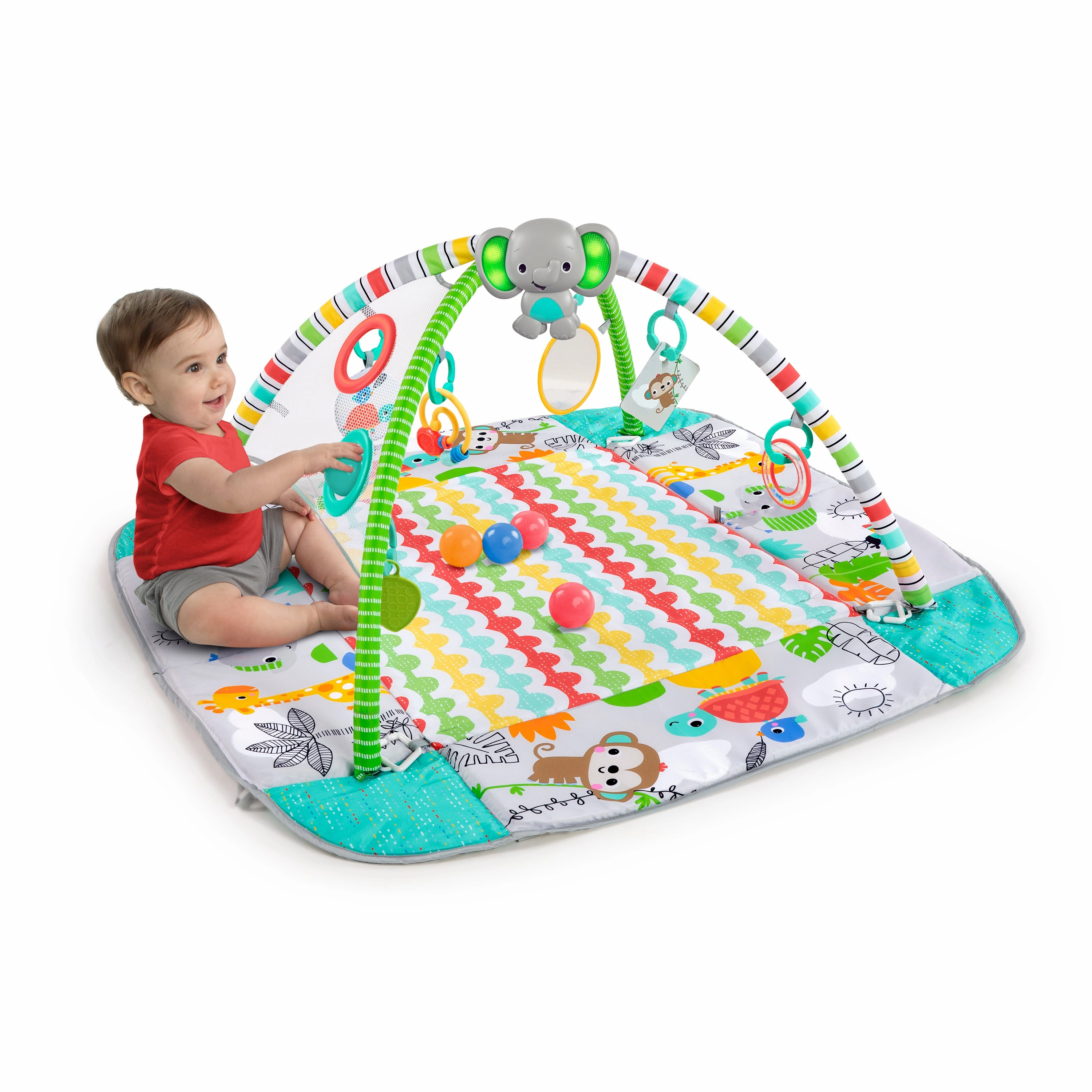 Bright Starts Bright Starts Neutral 5-In-1 Ball Pit Gym Refresh