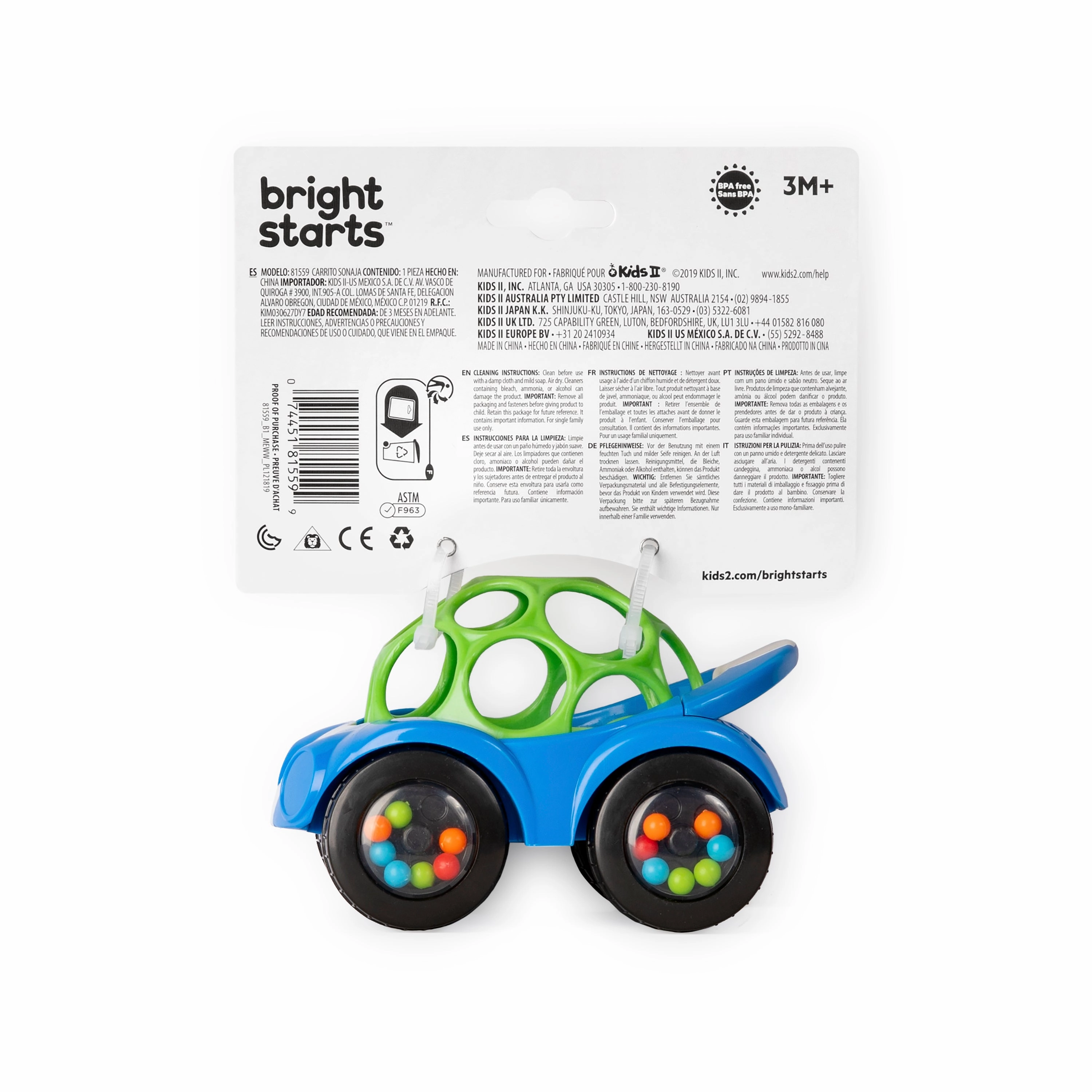 Bright Starts Rattle & Roll Car