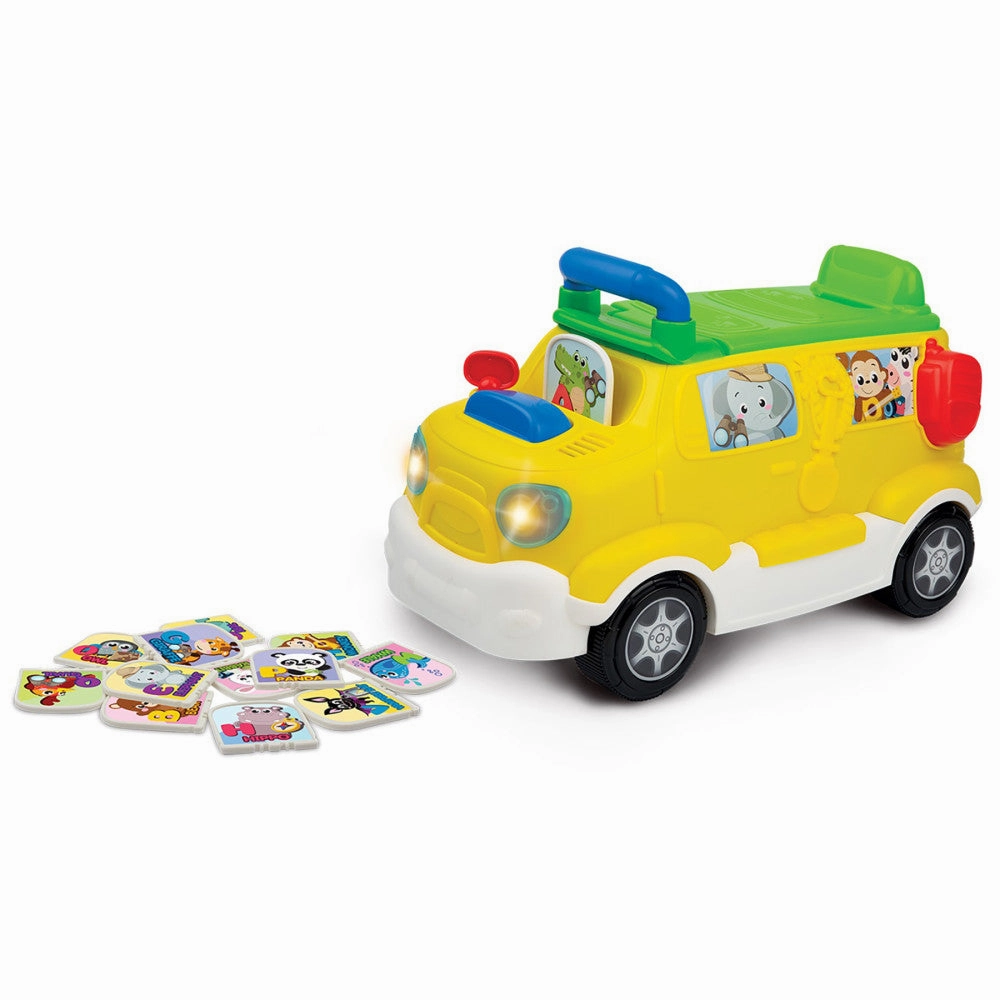 Brilliant Beginnings - Ride 'Em Tiger Safari - Foot to Floor Ride-on Activity Bus