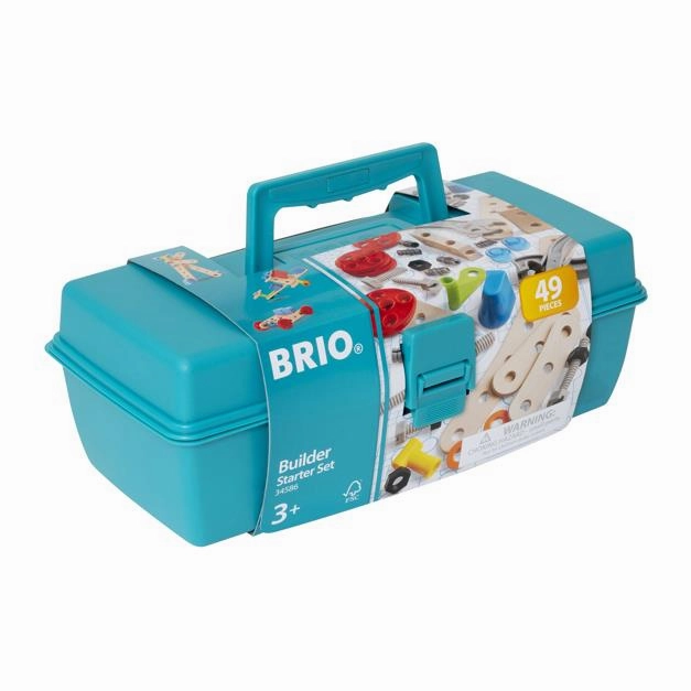 Brio Builder 34586 Starter Set 48 PC Construction Toy for Ages 3 & Up