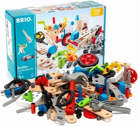 Brio Builder 34587 Construction Set Toy with 135 PCs for Ages 3 and Up