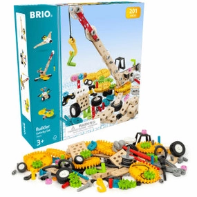 Brio Builder 34604 Activity Set 201 PC Construction Toy for Age 3 & Up