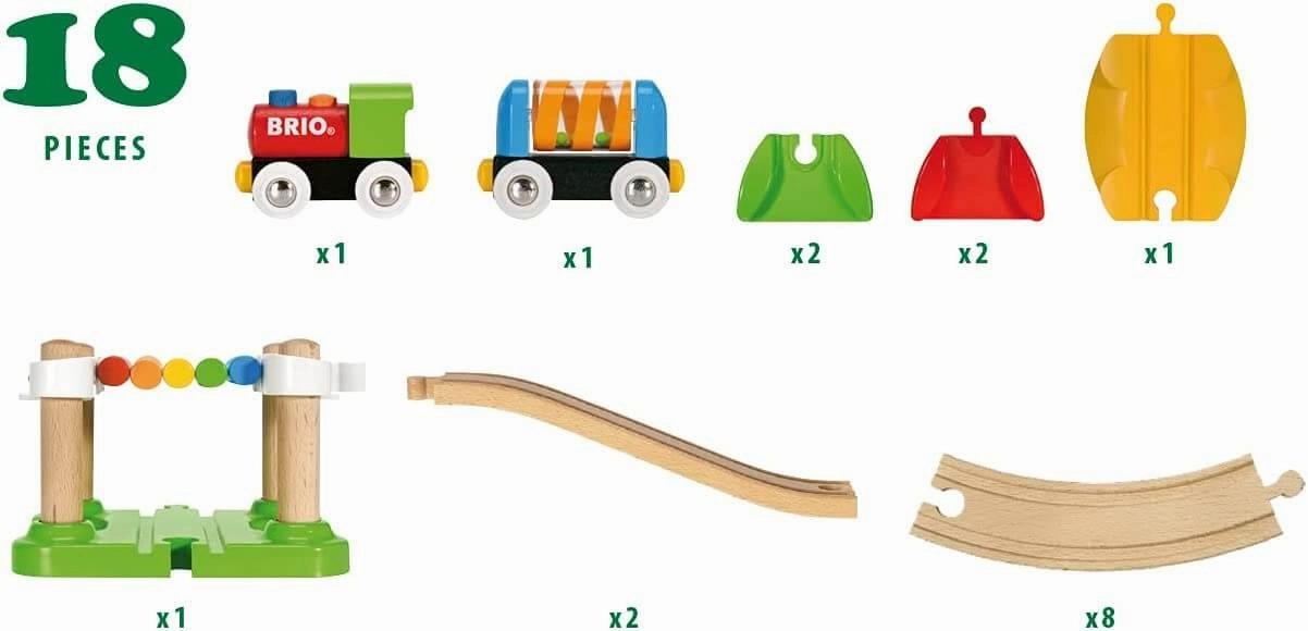 Brio My First Railway 33727 Beginner Pack Train Set for Ages 18M & Up