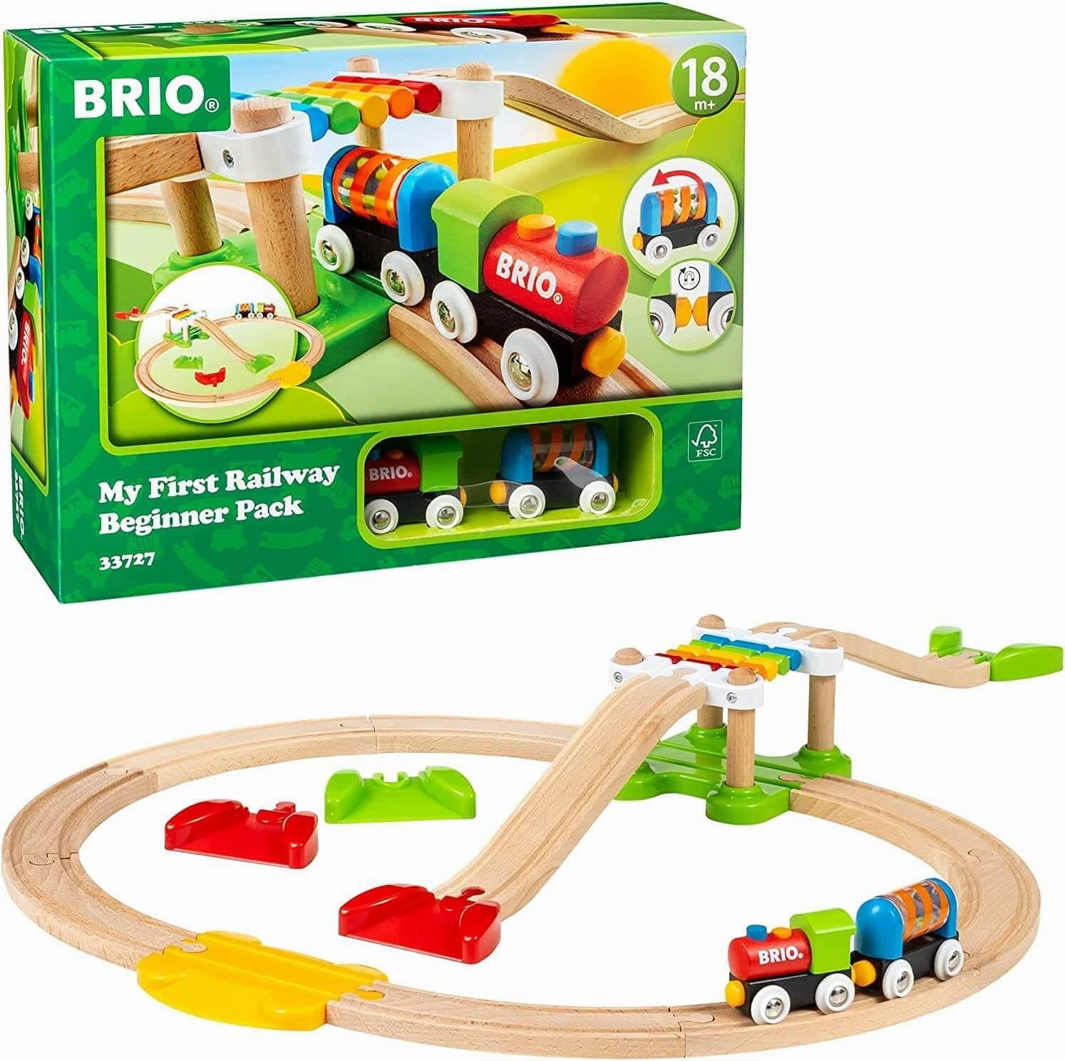 Brio My First Railway 33727 Beginner Pack Train Set for Ages 18M & Up