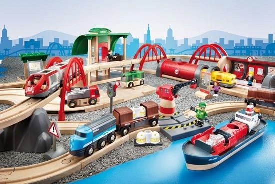 Brio World 33052 Deluxe Railway Train Set with Storage Box for Ages 3 