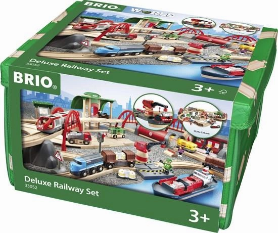 Brio World 33052 Deluxe Railway Train Set with Storage Box for Ages 3 