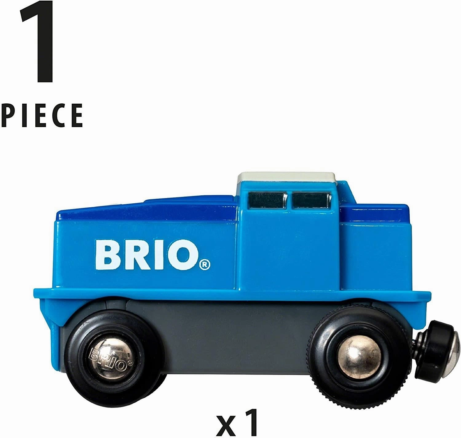 Brio World 33130 Cargo Battery Engine Blue Train Toy for Ages 3 and Up