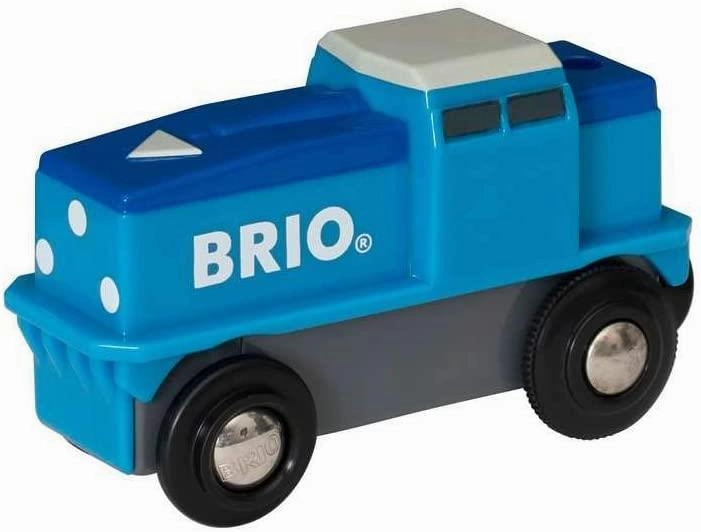 Brio World 33130 Cargo Battery Engine Blue Train Toy for Ages 3 and Up