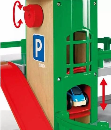 Brio World 33204 Parking Garage Train Playset for Children Ages 3 & Up