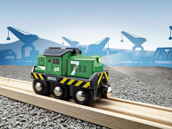 Brio World 33214 Freight Battery Engine with Headlights for Age 3 & Up