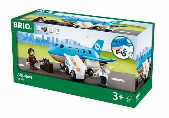 Brio World 33306 Airplane Vehicle Playset for Children Ages 3 and Up