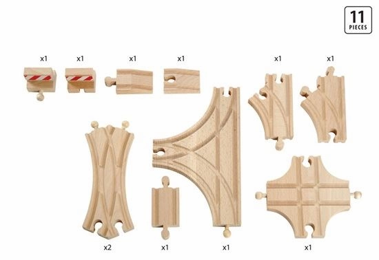 Brio World 33307 Advanced Train Track Expansion Pack for Ages 3 & Up