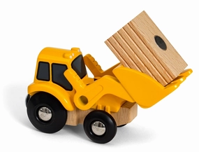 Brio World 33436 Yellow Tractor Loader Vehicle Toy for Ages 3 and Up