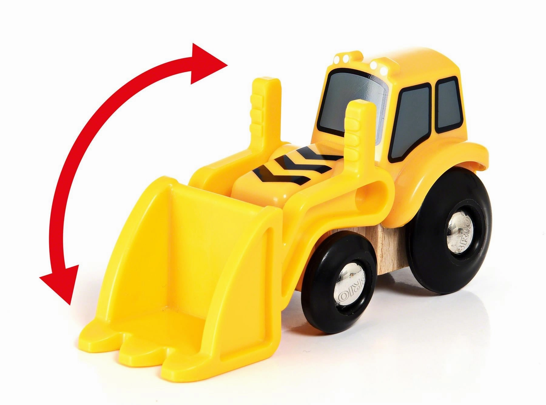 Brio World 33436 Yellow Tractor Loader Vehicle Toy for Ages 3 and Up