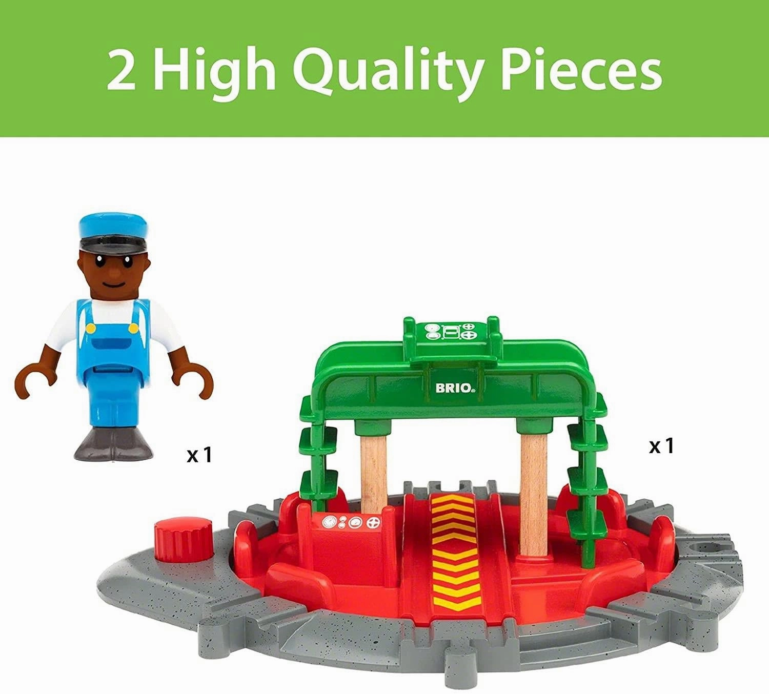 Brio World 33476 Turntable & Figure Train Set Accessory for Age 3 & Up