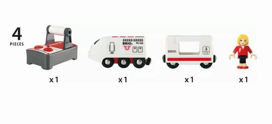 Brio World 33510 Remote Control Travel Train & Controller for Ages 3 