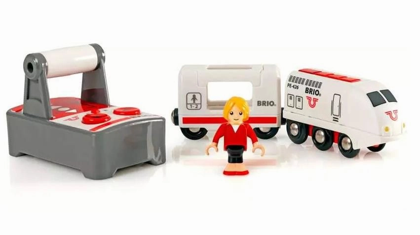 Brio World 33510 Remote Control Travel Train & Controller for Ages 3 