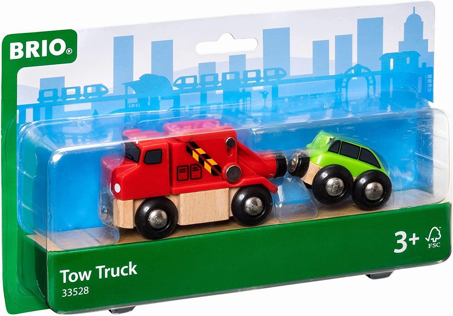 Brio World 33528 Tow Truck Interactive Toy Playset for Ages 3 and Up