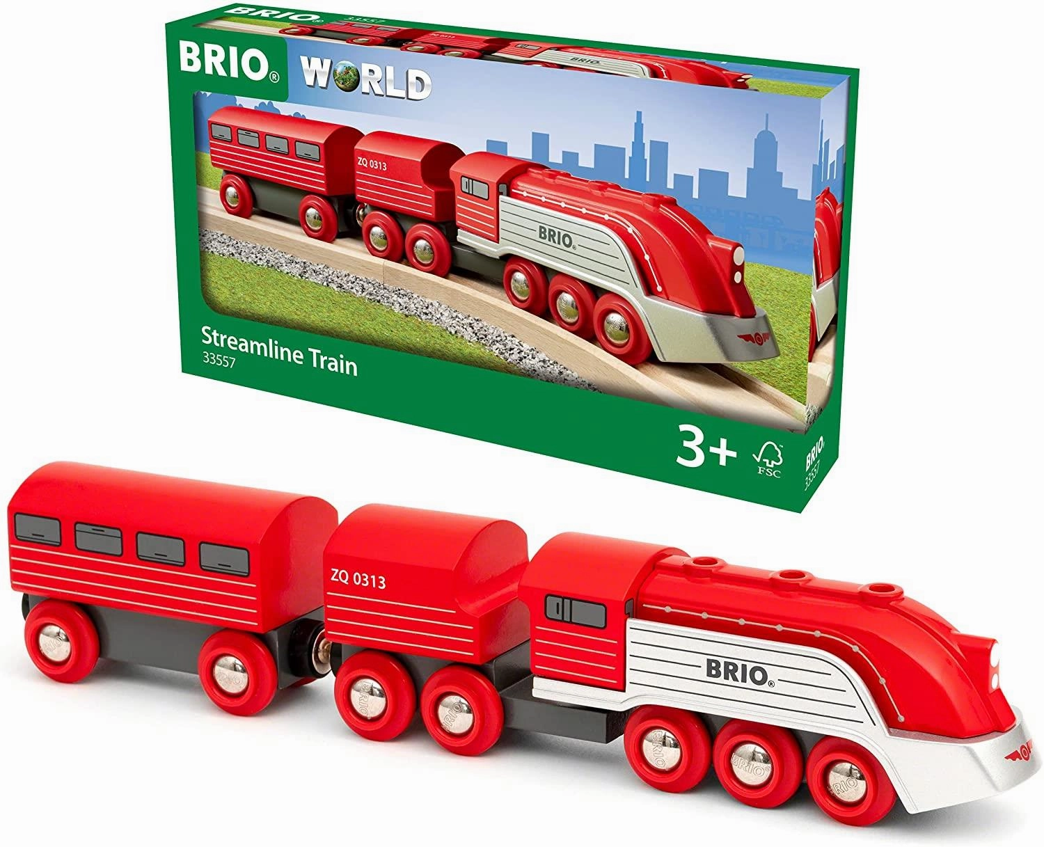 Brio World 33557 Red Streamline Train Toy Playset for Ages 3 and Up