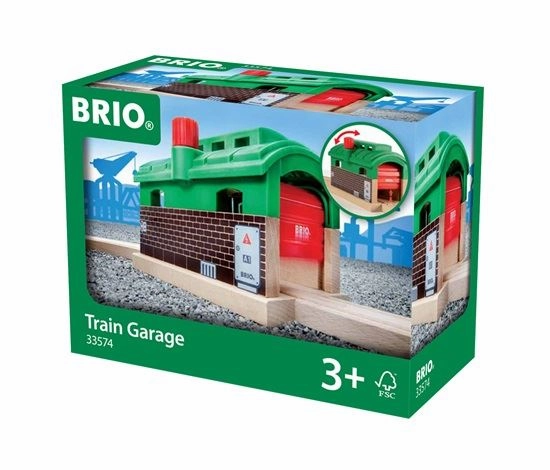 Brio World 33574 Train Garage Train Track Accessory for Ages 3 and Up