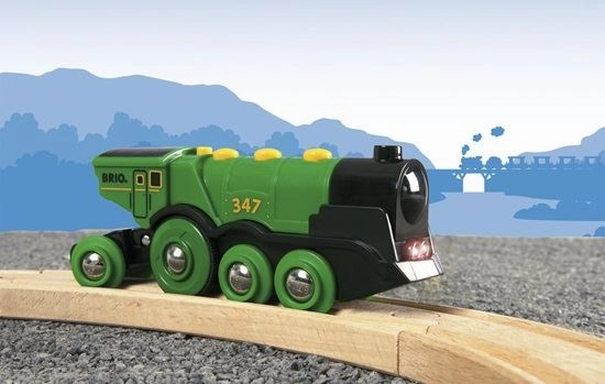 Brio World 33593 Battery Powered Big Green Action Locomotive Ages 3 