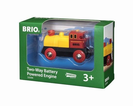 Brio World 33594 Two-Way Battery Powered Engine Train Toy for Ages 3 