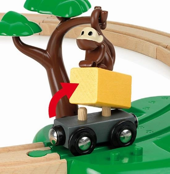 Brio World 33720 Safari Railway Train Set Toy for Children Ages 3 & Up