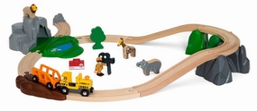 Brio World 33960 Safari Adventure Wooden Train Set for Ages 3 and Up