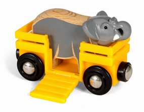 Brio World 33969 Safari Wagon and Elephant Train Toy for Ages 3 and Up