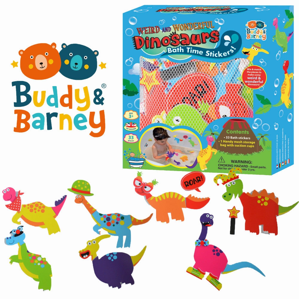 Buddy & Barney: Magical Mix & Match Dinosaur Bath Time Stickers