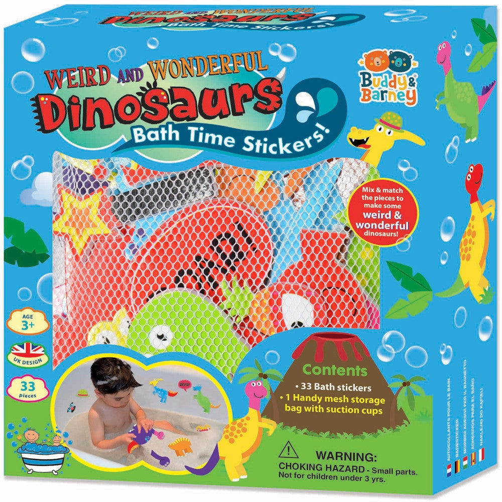 Buddy & Barney: Magical Mix & Match Dinosaur Bath Time Stickers