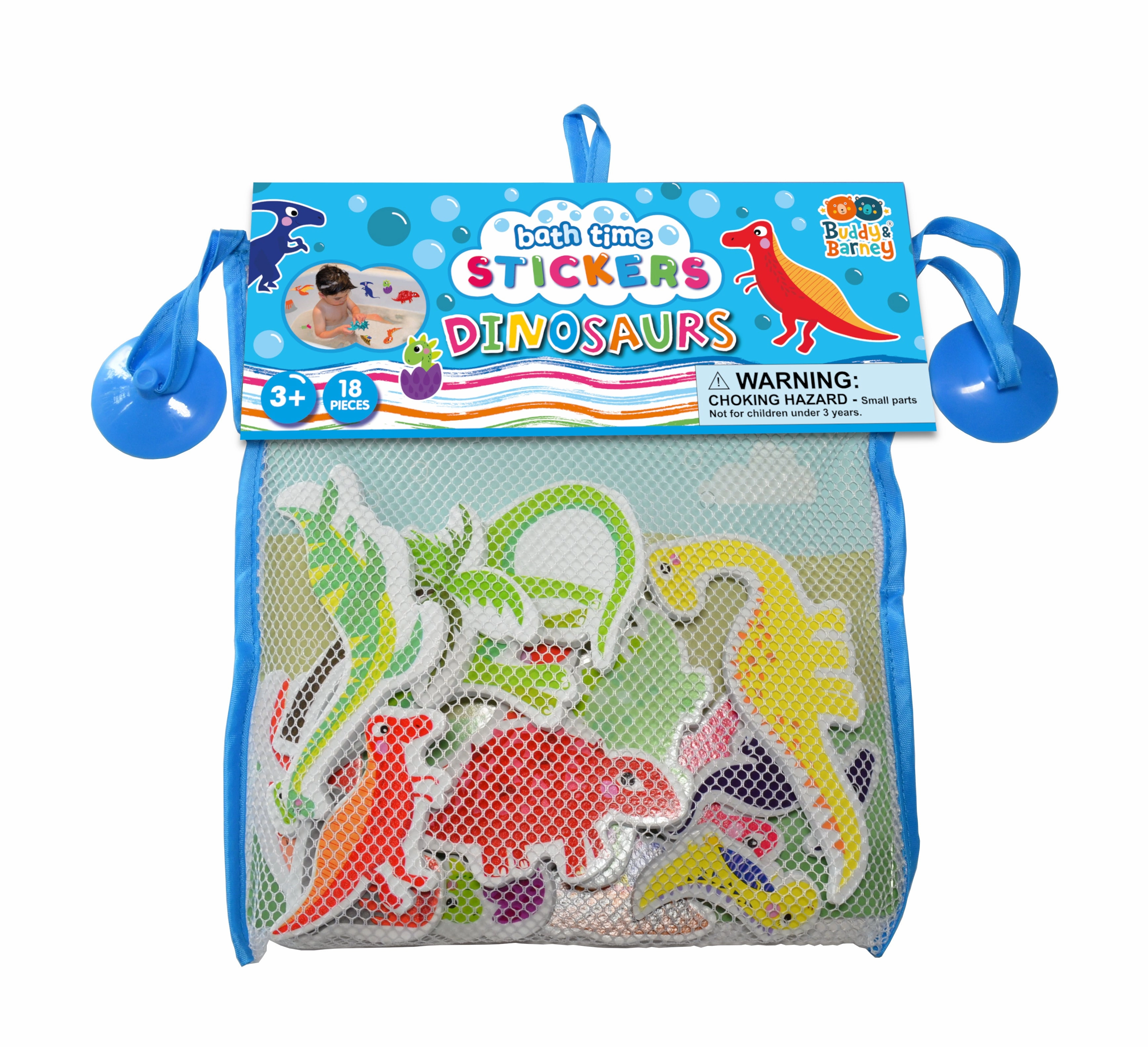 Buddy And Barney Bath Stickers  Dinosaurs