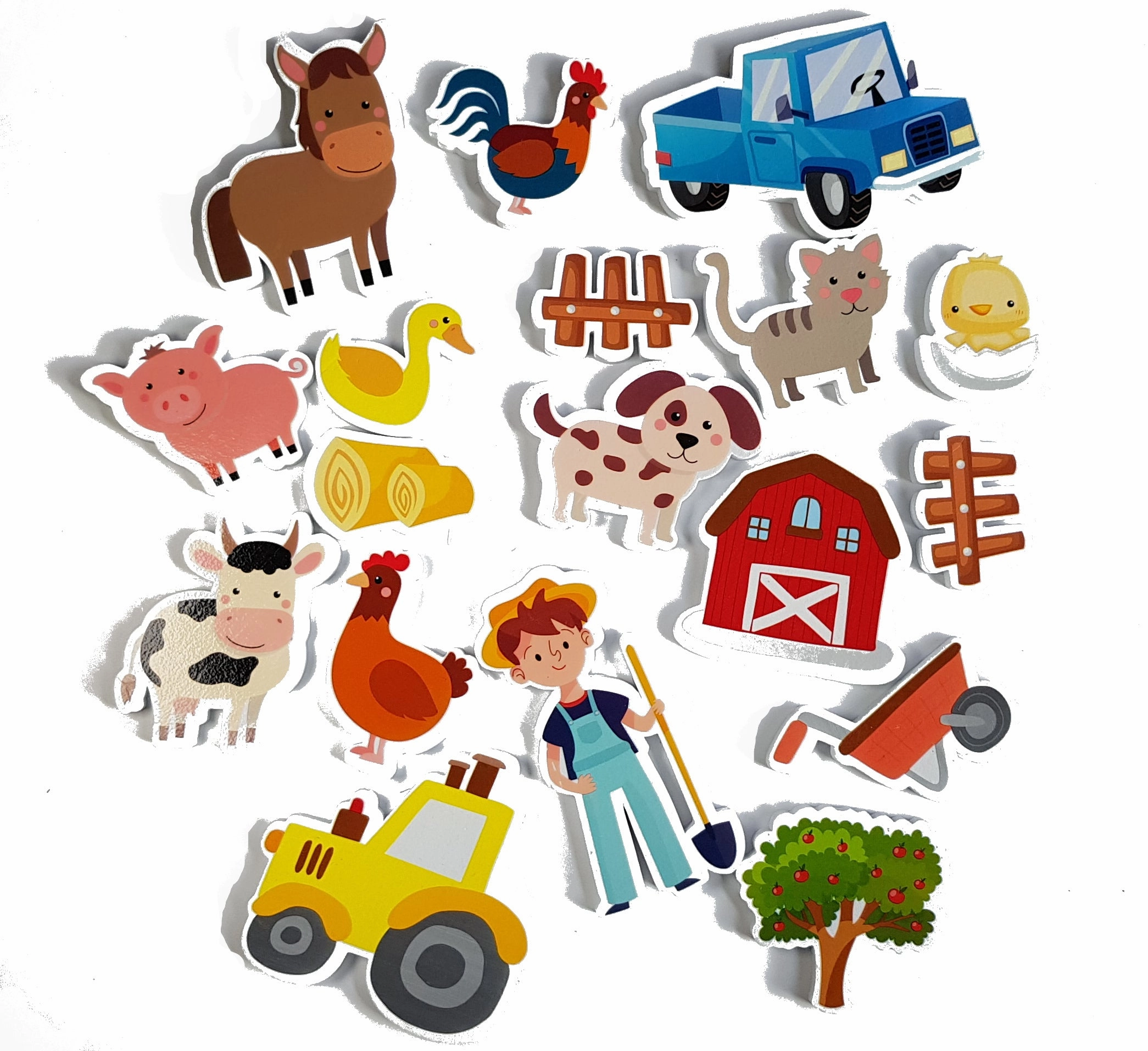 Buddy And Barney Bath Stickers  Farm