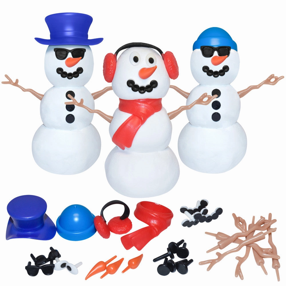 Build Buddiez Snowman Foam Craft Kit 3-Pack  Create, Play, Display for Kids 5 