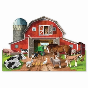 Busy Barn Shaped Floor Puzzle (32 pieces)
