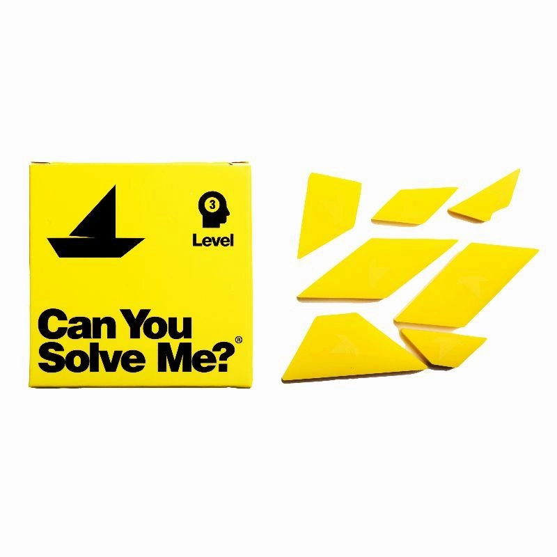 Can You Solve Me? 12 Tangram Puzzle Set