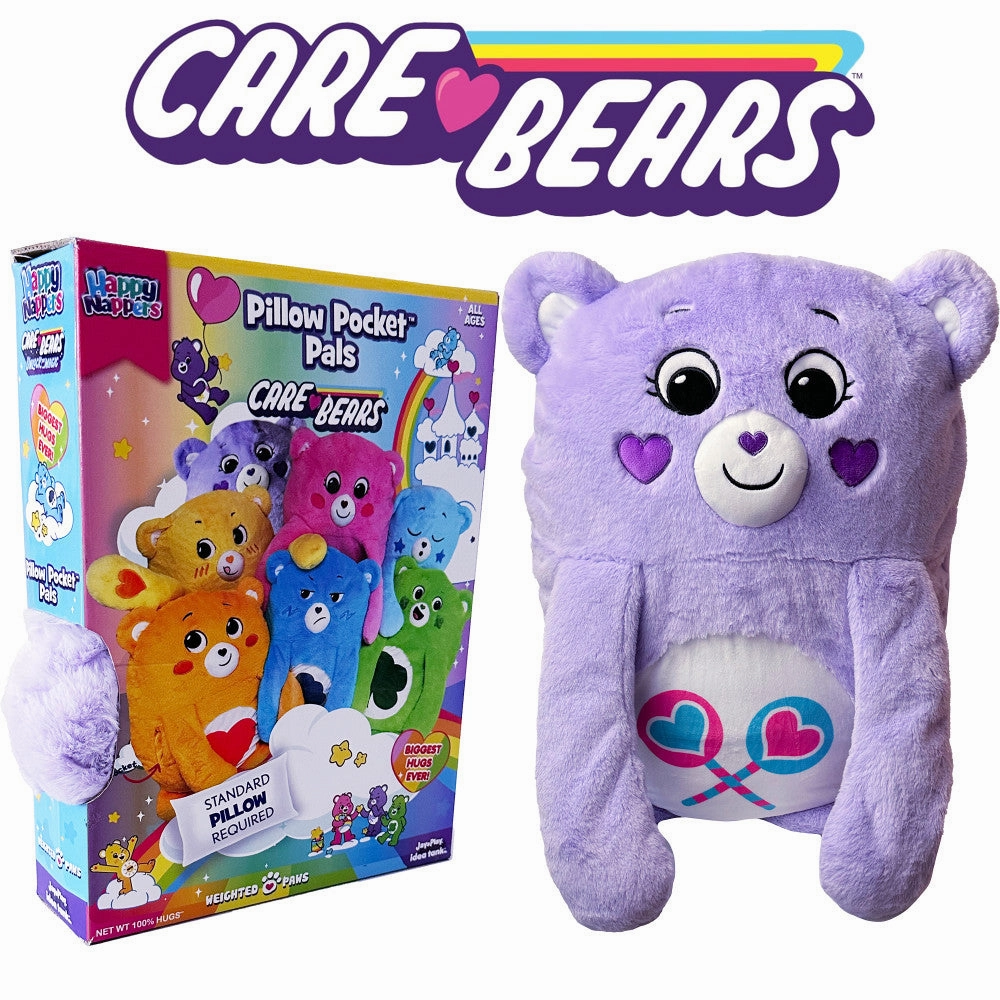 Care Bears Happy Nappers Share Bear Plush Pillow Pocket Pal