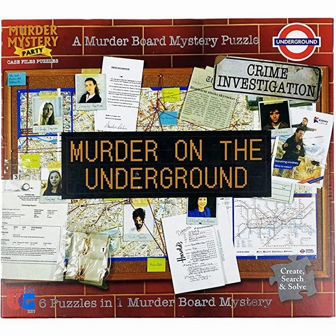 Case File Puzzle - Murder on the Underground 6 in 1 puzzle