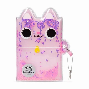 Cat - Glitter Lock Diary