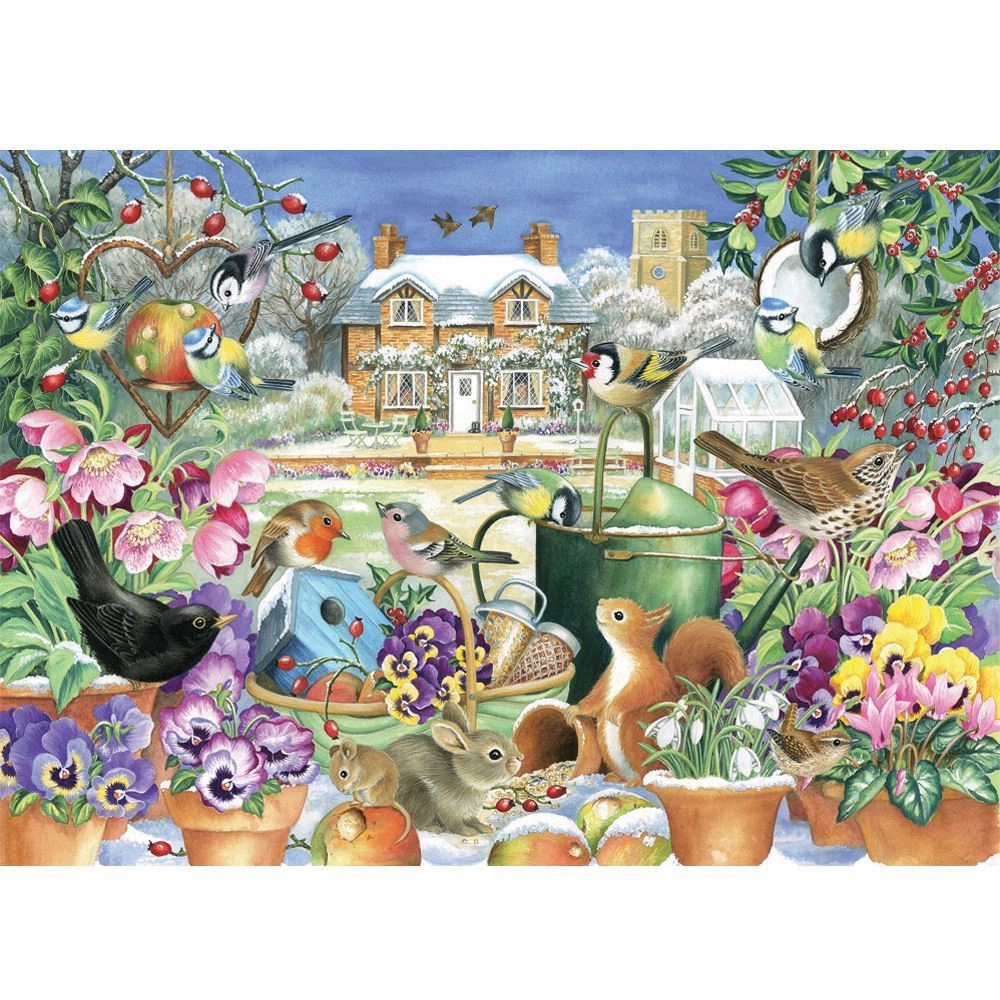 Change Of Season 500 Piece Xl Puzzle Winter Garden