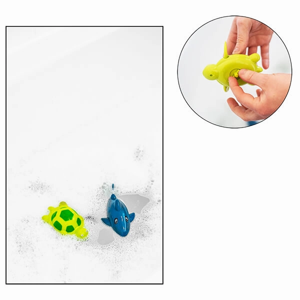 Children's Turtle OR Shark Cute Wind-Up Swimming Bath Toy