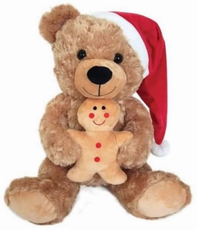 Christmas Bear With Gingerbread Plush 40cm