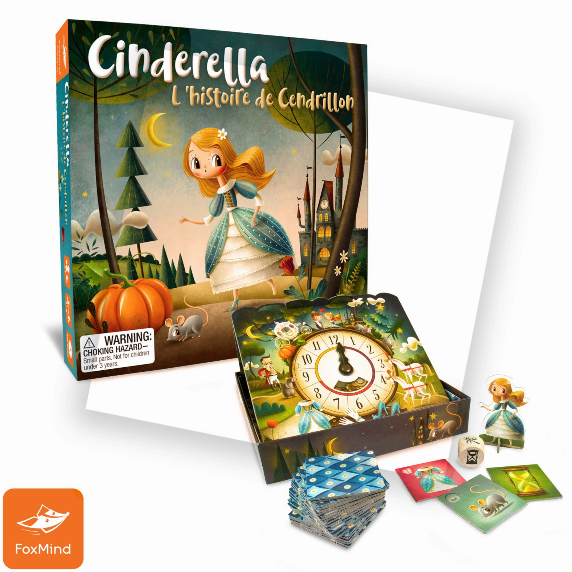 Cinderella Memory Board Game by FoxMind, Cooperative Fairytale Adventure