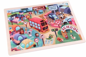 Classic World 49 Piece Animal City Jigsaw Puzzle