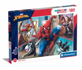 Clementoni 180 Piece SupeRColor Puzzle Marvel Spider-Man Web Sling Collage