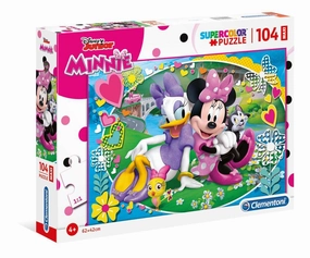 Clementoni Maxi Disney Junior Minnie Happy Helpers SupeRColor 104 Piece Puzzle