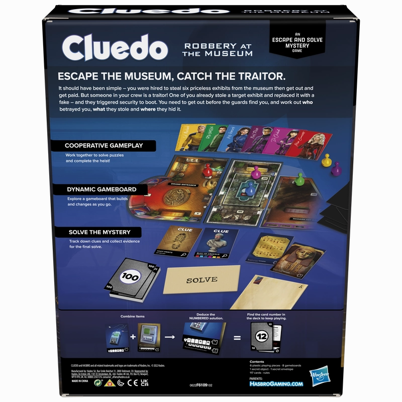 Cluedo Robbery At The Museum An Escape & Solve Mystery Game